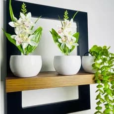 Kit Arranjo de Flores Artificiais Decorativas com folhagens Artificiais: Pendente de Eucalipto