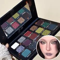 Paleta De Sombras De Anime Palace De 15 Cores : Acabamentos Foscos E Perolados Para Maquiagem Punk Cosplay