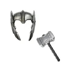Kit Vingador - Thor! 1 Martelo do Thor + 1 Máscara - Fantasia para Festas!