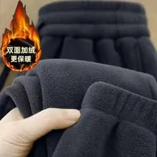 Calças de Fleece Dupla Face para Mulheres, Calças de Jogger para Exterior, Forradas com Fleece e Espessadas, Novas Calça