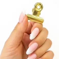 Presilha para curvatura de unhas 22mm 31mm 38mm dourada 12 unidades