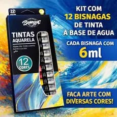 TUBOS DE TINTAS AQUARELA Baroque - 12 Cores, Extra-Fina, Secagem Rápida