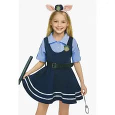 Fantasia policial do futuro ZOOTOPIA Judy coelha infantil + tiara coelho, Carnaval e Halloween