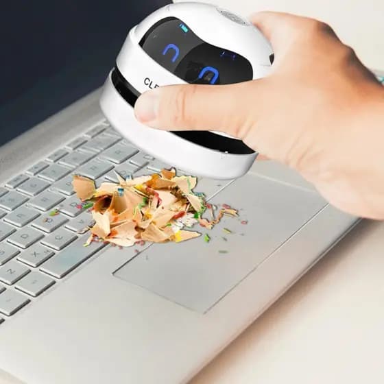 Mini Robô Aspirador Inteligente De Pó Para Limpeza De Teclados Mesas Cantos