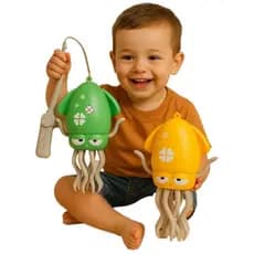 Brinquedo de Lula/Polvo Dançante Elétrico recarregável, com função musical, sensor automático de obstáculos