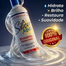 Shampoo Hidratante 473 ML - Hidrata - Restaura - Brilho - Suavidade Silicon Mix Cabelo