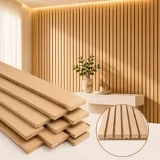 Kit 10 Ripas MDF Cru 3mm 5x100cm para Boiserie Ripado de Parede Painel Decorativo