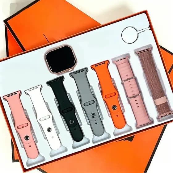 2026 Smartwatch 7/8 IN 1 Amoled  Full Touch Screen 38/45mm Relógio inteligenteBluetooth Call Heart Rate Smartwatch