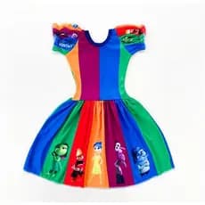 Vestido Infantil Fantasia Divertidamente 2