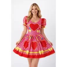 Vestidos Caipiras Sortidos Charme Tradição para Festas Juninas bandeirinha caipira Infantil e Adulto