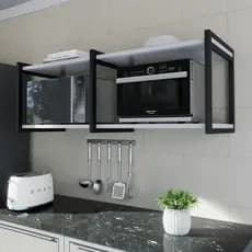 Suporte Duplo Microondas Forno Estilo Industrial Ferro 1,20