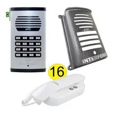 Coletivo Agl 16 Pontos + 16 Interfones + Protetor