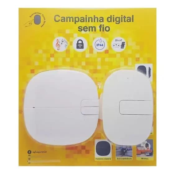 Campainha Digital Sem Fio Agl