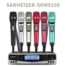 SKM9100/SKM9000 UHF for SANHEISER Performance de palco Home KTV Profissional Microfone sem fio duplo Material dinâmico