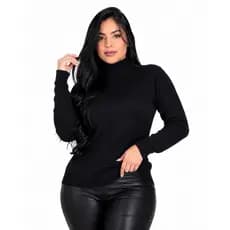 Blusa Cacharrel Feminina Tricot Manga Longa - Conforto e Estilo para o Inverno