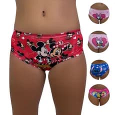 Kit 5 Calcinha Infantil Meninas Estampada Confortável Elástico Sublima