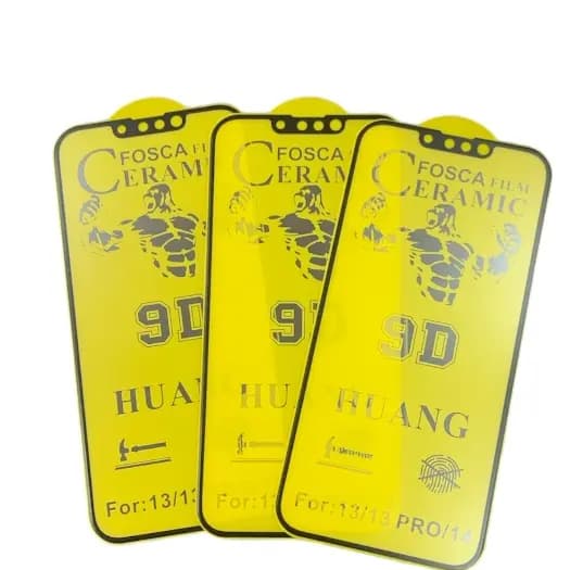 Kit 3 / Kit 5 Películas Ceramica Fosca 9D iPhone 17 Pro Max/16 Pro Max/15 Pro Max/XR/11/14 Pro Max/13 Pro Max/12 Pro Max