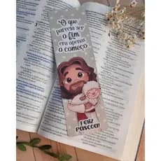 Marca-Página Cristão de Páscoa - Lembrancinha Religiosa PRONTA ENTREGA