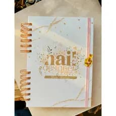 Agenda para Agendamentos A5 Permanente 2027 Personalizada com Nome | Nail Designer | Capa Dura | 410 Páginas | Wire-o