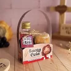 Kit Ceia de Páscoa Cristã Completo – Lembrancinha Santa Ceia para Montagem