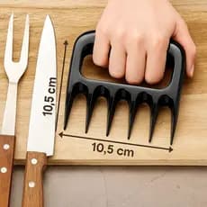🥩Kit 2 Garras de Urso p/Carne Premium – Utensílio para Desfiar, Cortar e Servir | Acessório Churrasco e Cozinha Prática