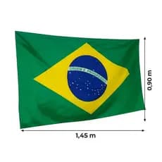 Bandeira do Brasil 145x90cm poliéster resistente decoração tamanho G grande