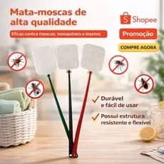 Mata mosca plastico lavável durável espanta moscas higiênico
