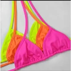 Sutiã de biquini feminino Parte de Cima Top Cortininha moda praia Feminina Verão Premium