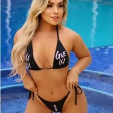 Biquíni Feminino Marquinha de Lacinho de Amarrar Moda Praia Premium