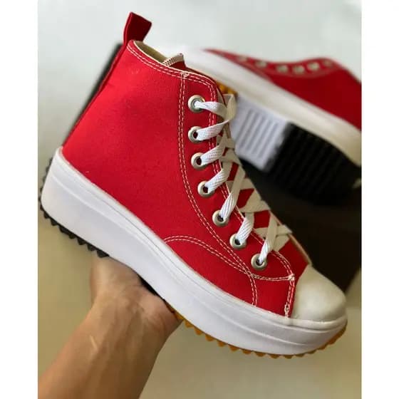 tenis botinha plataforma  promoçao