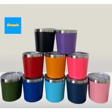 Copo Térmico Caneca Aço Inox com tampa para Bedida Quente Frio Cerveja Café 260ml
