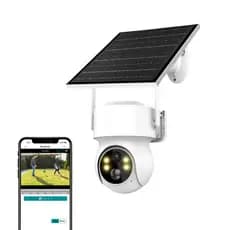Câmera de Segurança Solar Wifi 4MP ISCEE Prova D'Agua Visão Noturno Externo Camera Q6 Lente 3.6mm