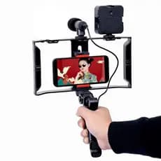 Estabilizador Kit Video Making Suporte De Gaiola De Coelho Com Tripés Móvel Para Celular E Câmera Live
