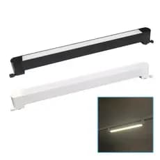 Luminária de Trilho Linear Difusa 30w Led Preto Branco 3 Cores de Luz