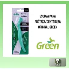 Escova Para Prótese Dentária e Dentadura Green Professional - Cerdas Rígidas