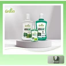 Enxaguante Bucal Vegano Green Veggie 250ml Menta e Melaleuca ou Spray 30ml Antisséptico Natural