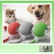 Bola Elétrica Interativa Brinquedo Inteligente Gato Cachorro LED Automática Carga USB