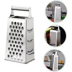 Ralador Aço Inoxidavel 24cm 4 Faces Cortador Fatiador Grande Multiuso Utensilio De Cozinha Ralador De Queijo Legumes Verduras