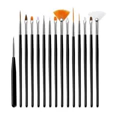 15 Pinceis Manicure Trabalhos Delicados Detalhes Pequenos