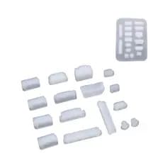 16 Tampas Anti Poeira Silicone Proteção Notebook e Aparelhos em Geral Universal