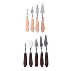 9 Espátulas Paletas Aço madeira Pintura Escultura culinária Artesanato