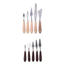Kit 10 Espátulas Paletas Aço Pintura Óleo Tela Acrílica Artesanato