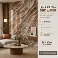 Kit 10 Placas Marmore Vinílico Adesiva 3d Alta Qualidade 2.5mm Espessura