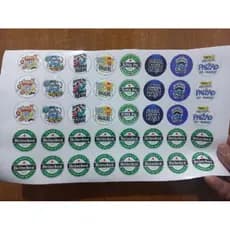 kit adesivo dtf uv redondo 3x3 centimetros