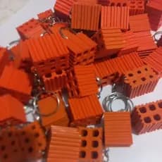 kit 100, 150,  200, 300, 400 chaveiros mini tijolos para campanha