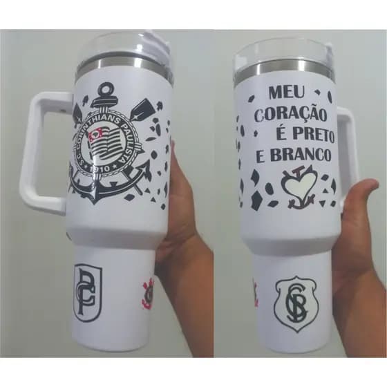 Copão térmico 1.2 Litros  personalizado com logo do seu time