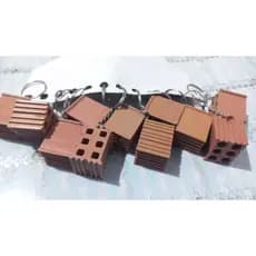 kit 120, 240, 360, 480 chaveiros mini tijolinho para personalizar