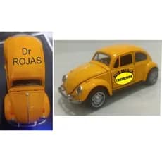 kit unidade, 2, 3, 4 MINI FUSCA FRECÇÃO PERSONALIZADO COM SUA LOGO + NOME
