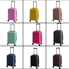 Mala De Viagem/Bordo 10KG Expansível-Ziper Dupla. Rodas Dupla Removível 360Grau (modelo (56×37x25cm) novo 2024)