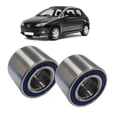 Par De Rolamento Roda Traseira Peugeot 206 207